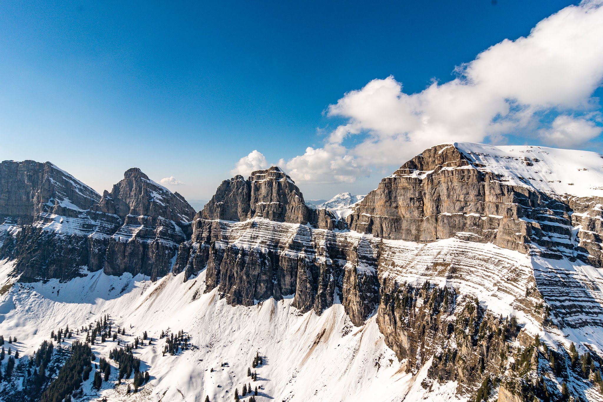 Churfirsten mountain chain, Switzerland